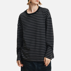 Striped Crewneck Long Sleeve Tee