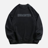 Double Letter Print Sweatshirt