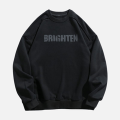Double Letter Print Sweatshirt