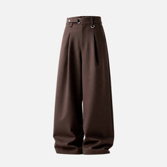 Old-Money Curved Tailored Pants