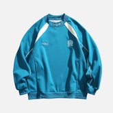 Japanese Colorblock Crewneck Sweatshirt