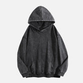 Washed Vintage Solid Color Hoodie