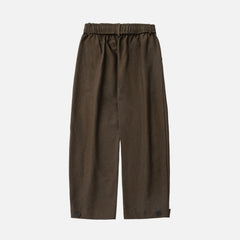 Draped Pleated Straight-Leg Trousers