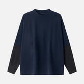 Layered Coral Fleece Long Sleeve Tee