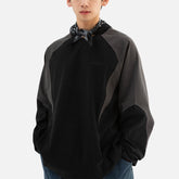 Colorblock Cotton Crewneck Sweatshirt