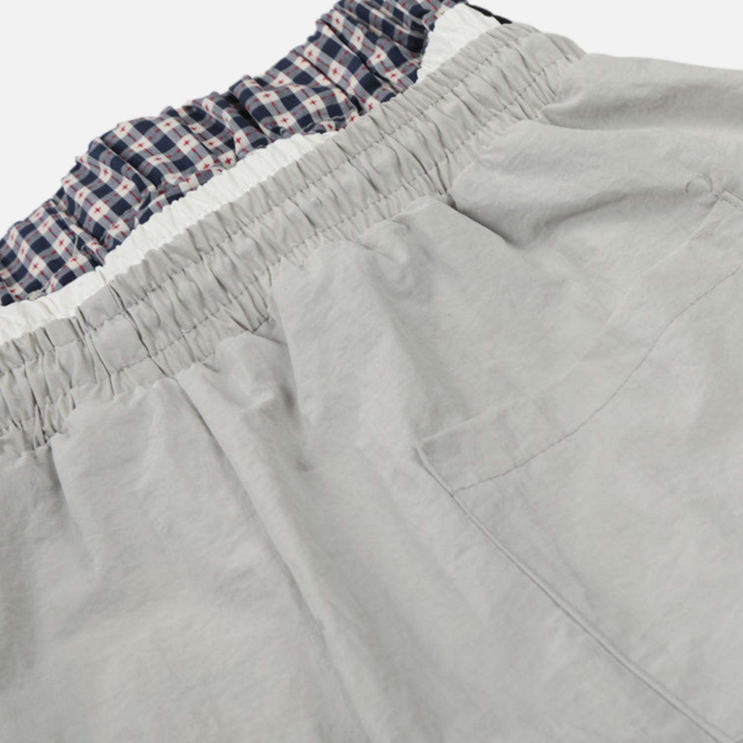 Faux-Layered Double-Waist Pants