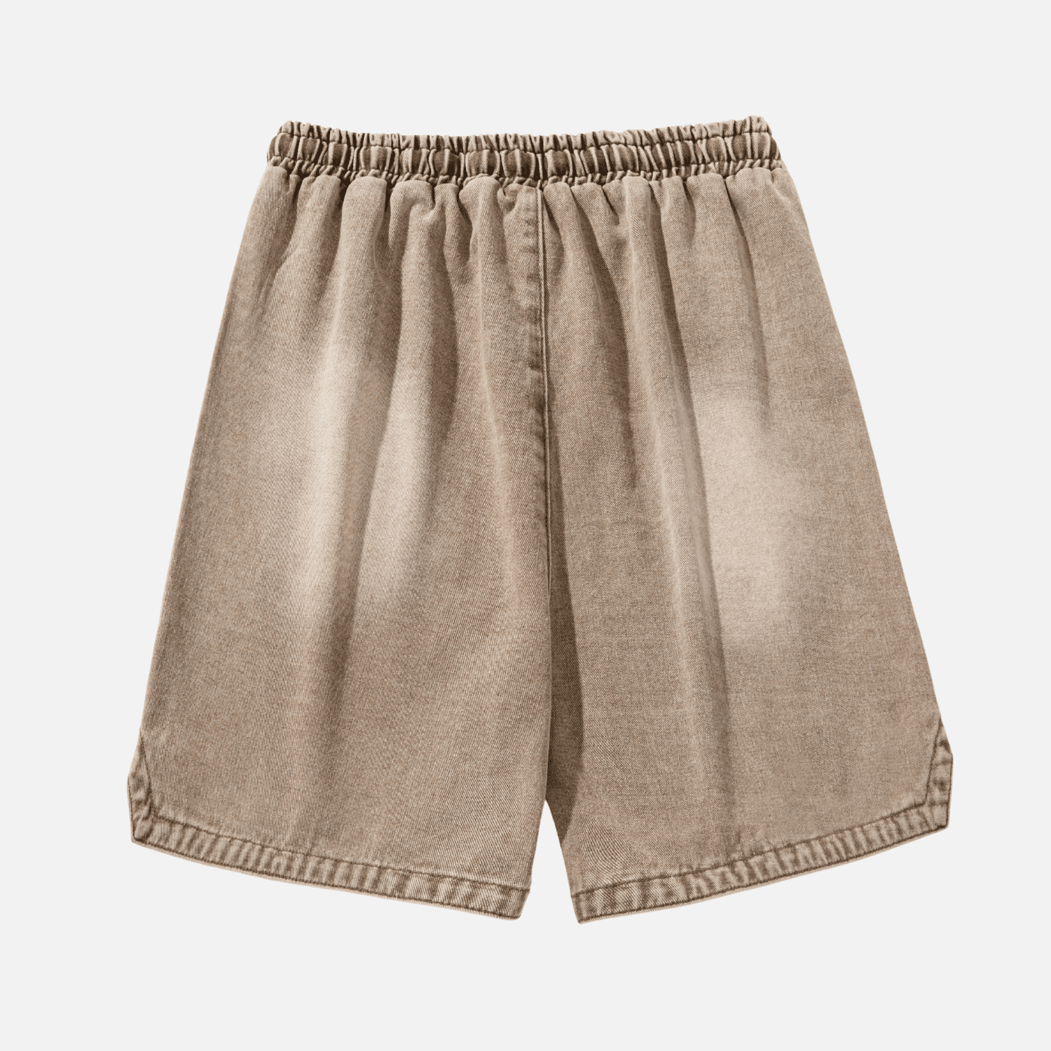 Adjustable Waistband Denim Shorts