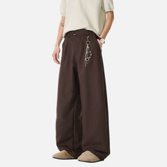 Old-Money Curved Tailored Pants