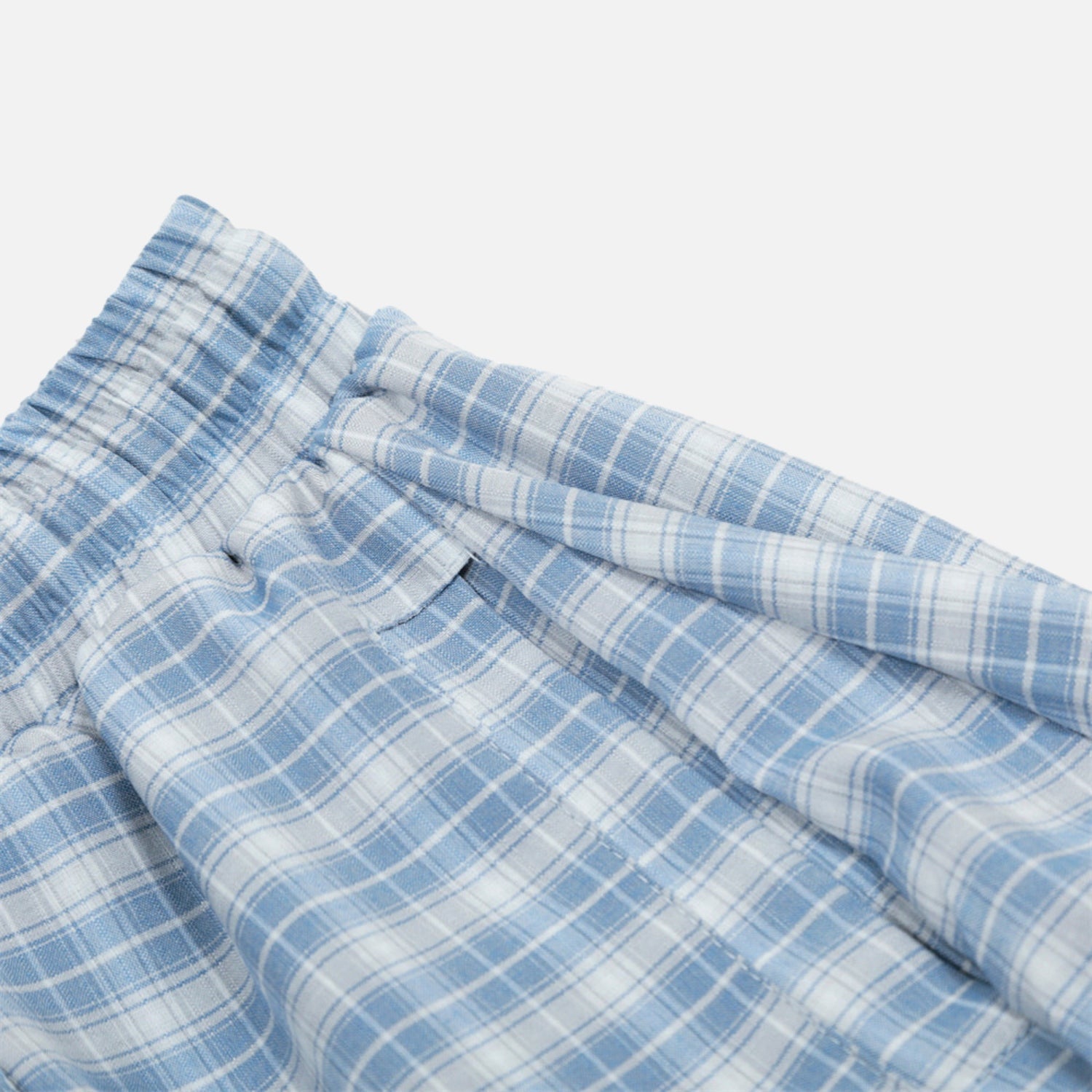 Plaid Slouchy Slant Baggy Pants