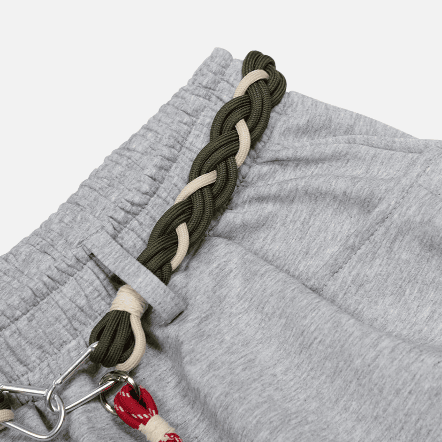 Woven Belt Baggy Pants