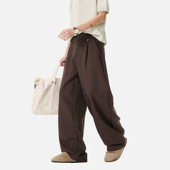 Old-Money Curved Tailored Pants