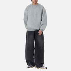 Heavyweight Space Cotton Crewneck Sweatshirt