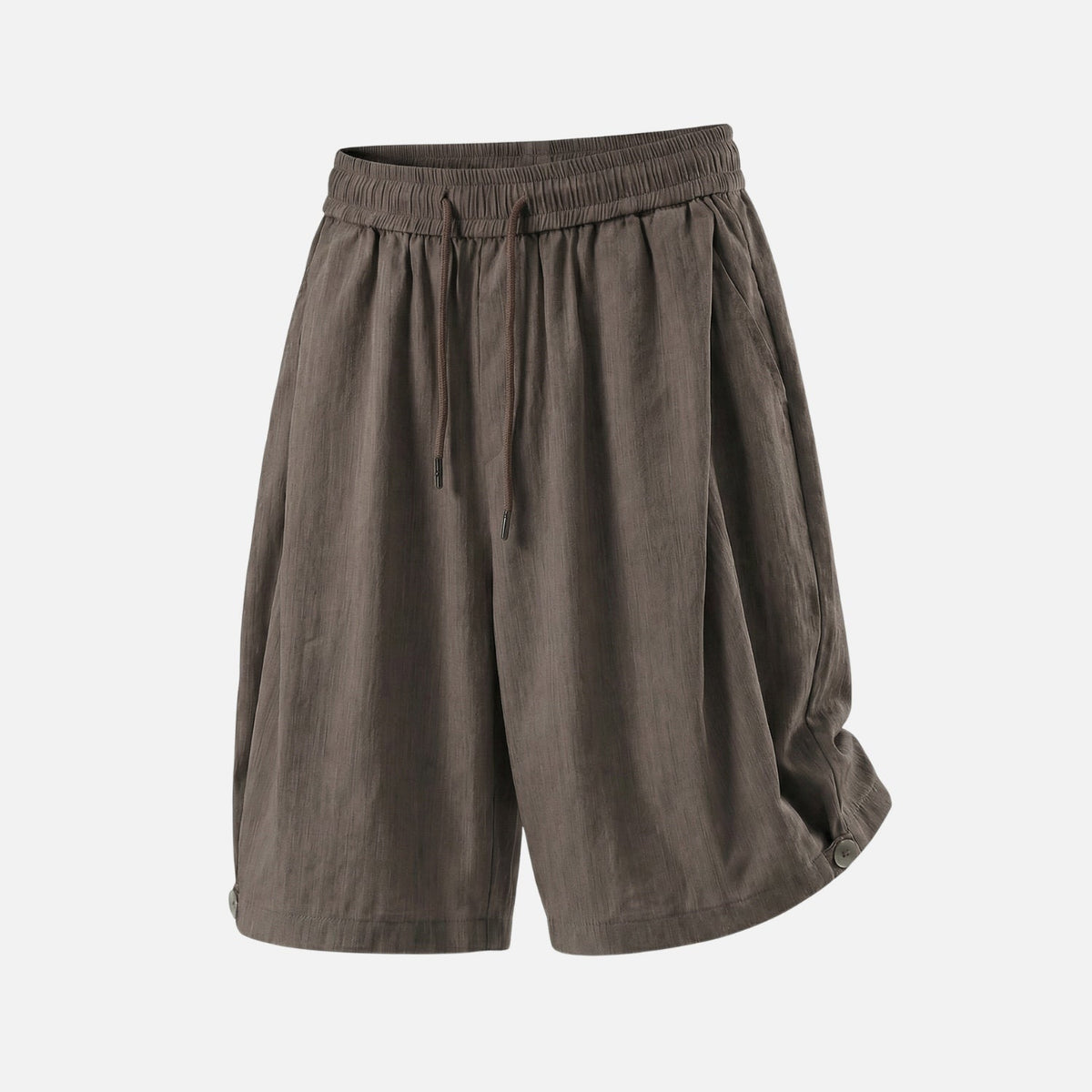 Clean-Fit Pleated Tailored Shorts