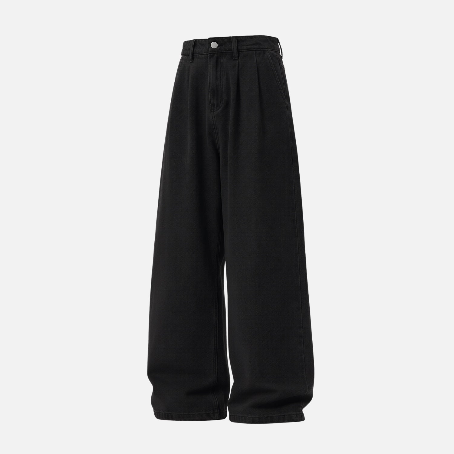 Washed Vintage Pleated Jeans