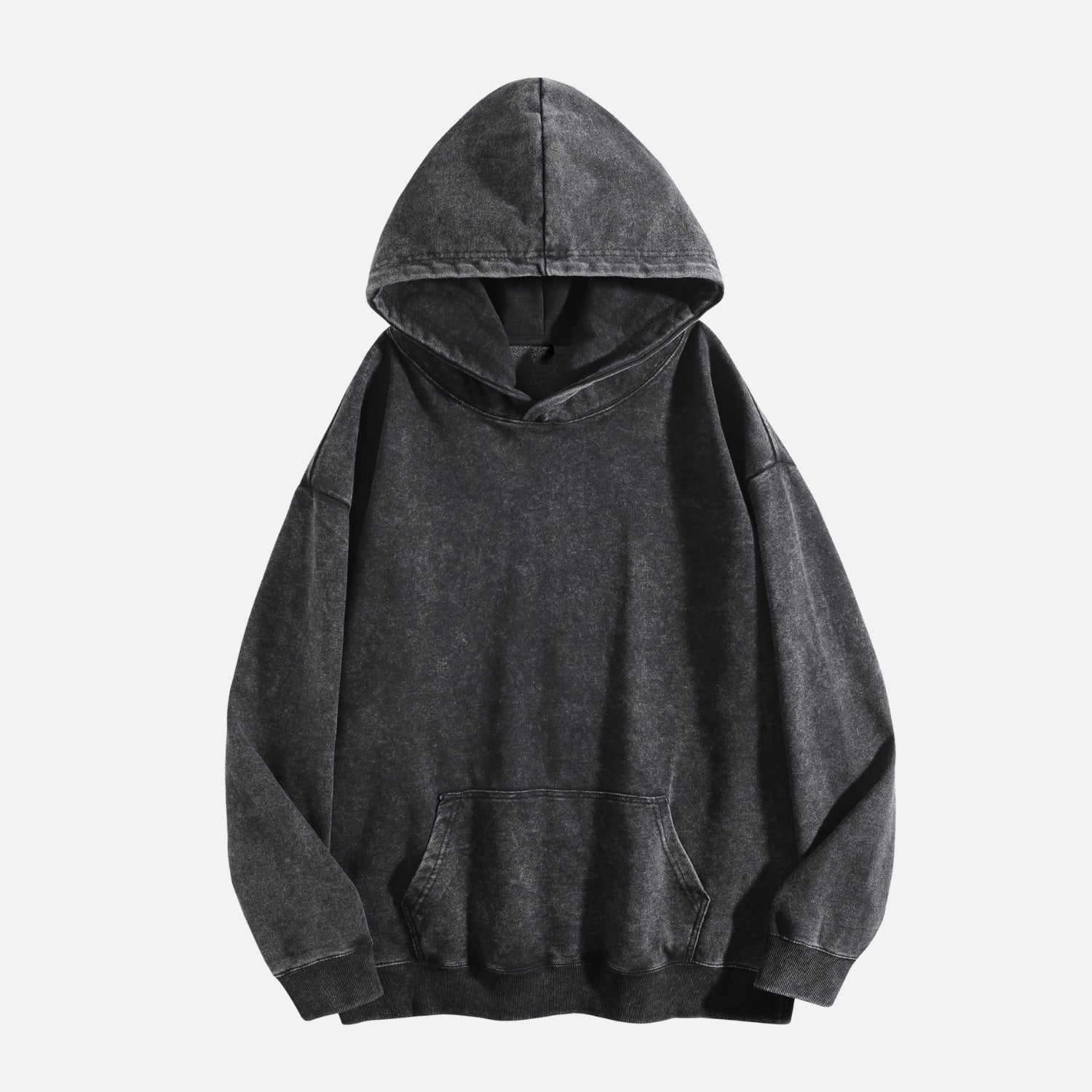 Washed Vintage Solid Color Hoodie