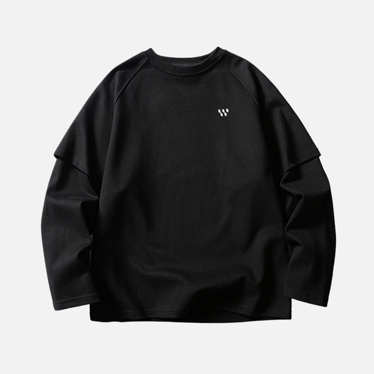Droplet Print Layered Sweatshirt