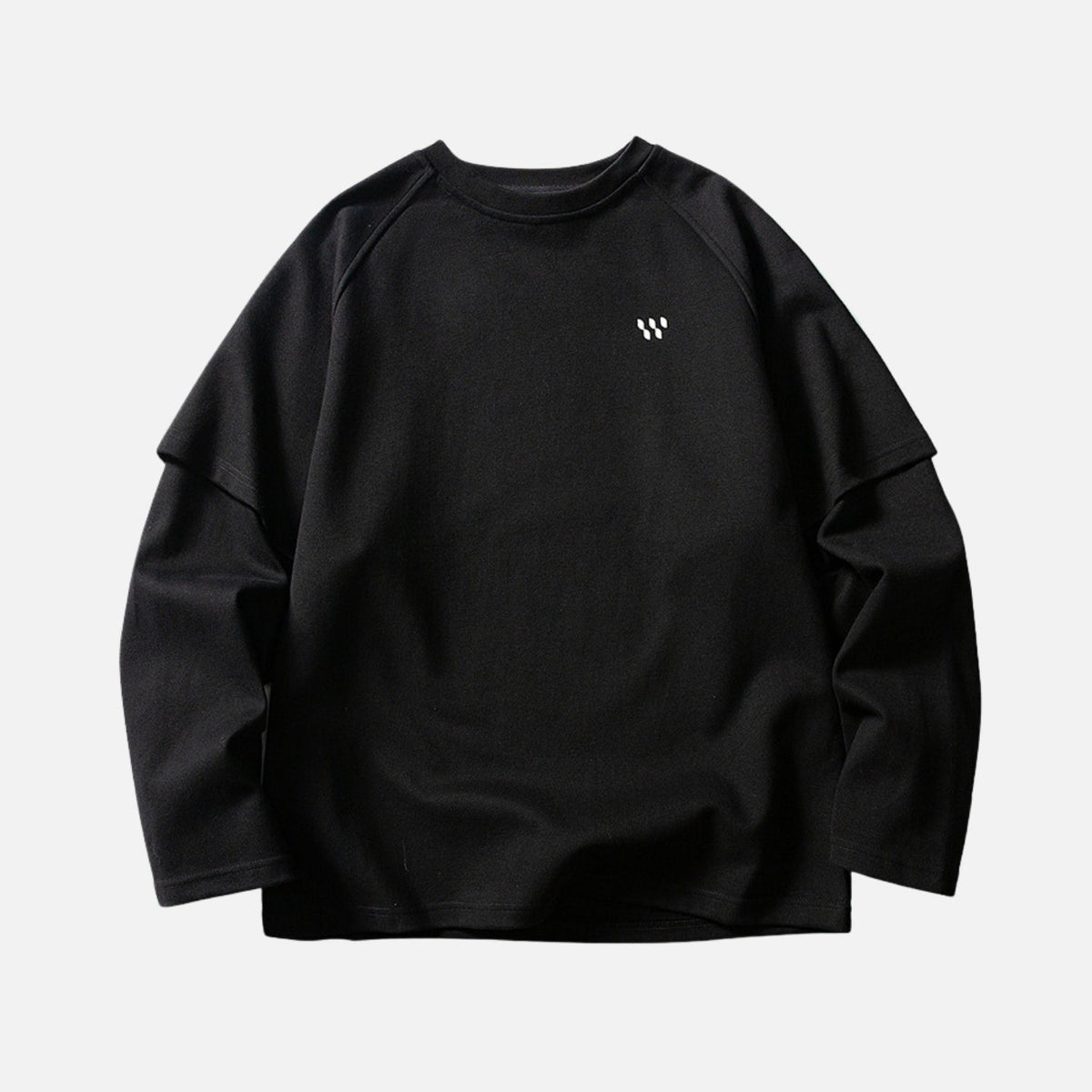 Droplet Print Layered Sweatshirt