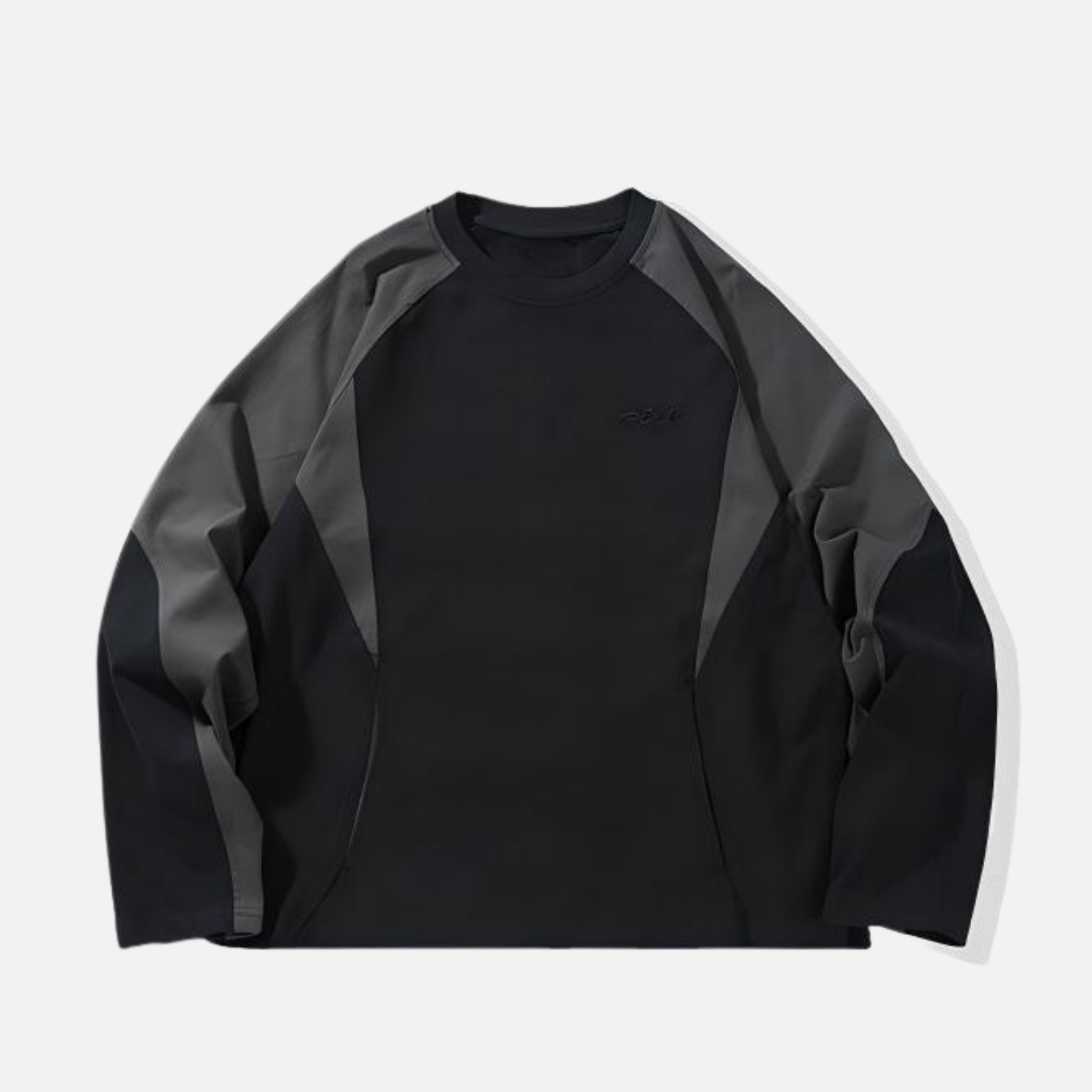 Colorblock Cotton Crewneck Sweatshirt