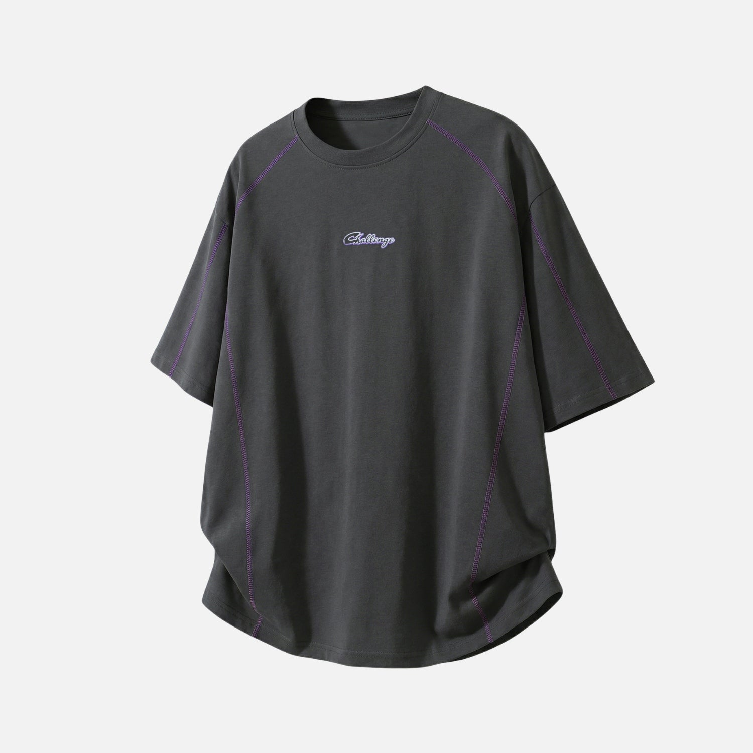 Contrast Stitch Graphic Cotton Tee