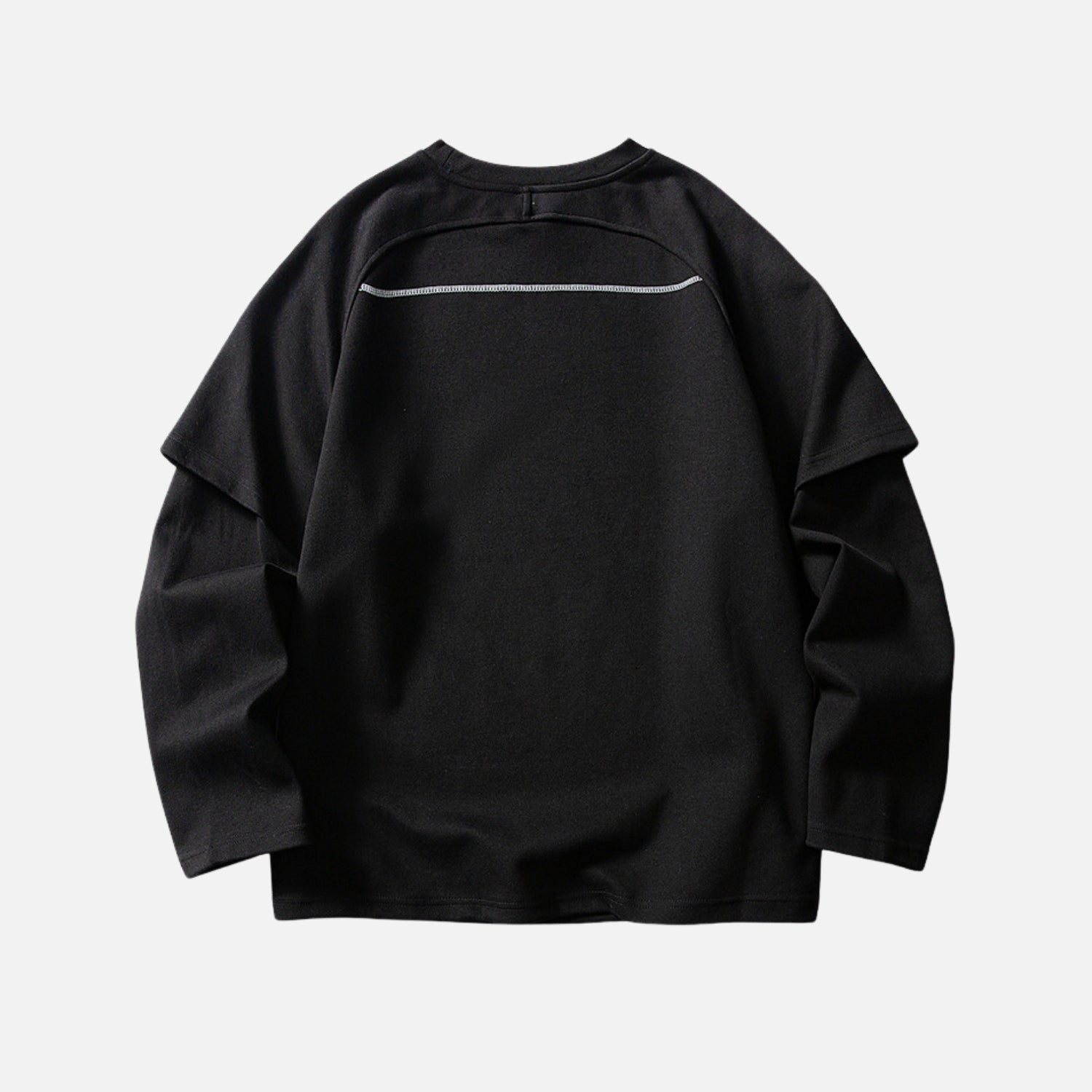 Droplet Print Layered Sweatshirt