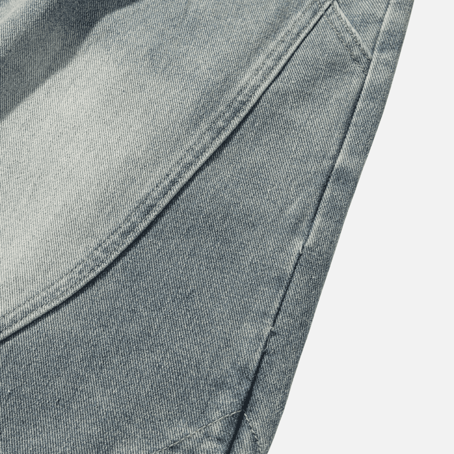Adjustable Waistband Denim Shorts