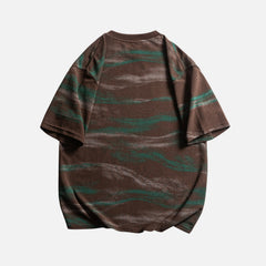 Graphic Colorblock Crewneck Tee