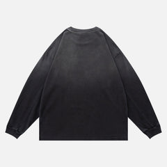 Washed Gradient Cotton Sweatshirts