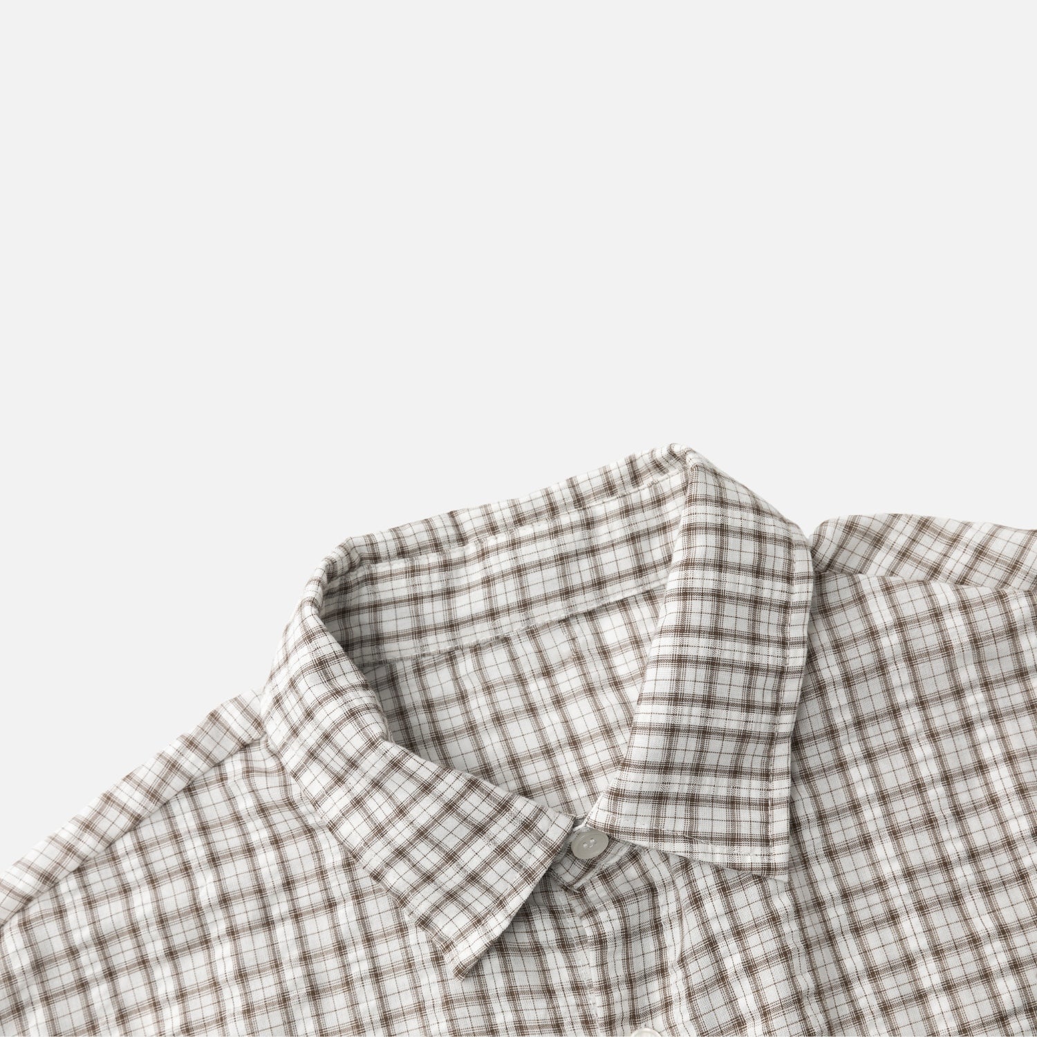 Adjustable Hem Plaid Shirt