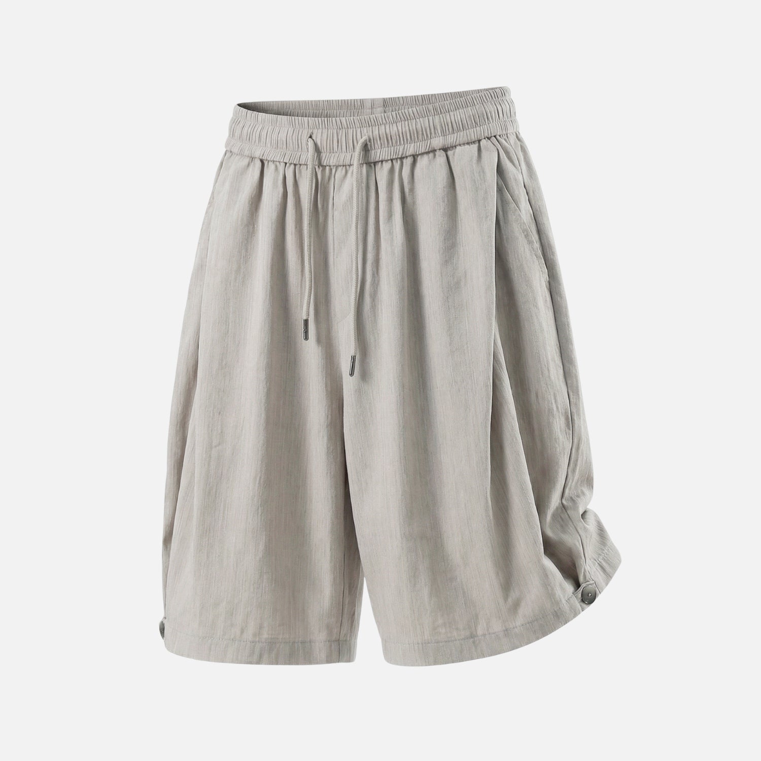 Clean-Fit Pleated Tailored Shorts