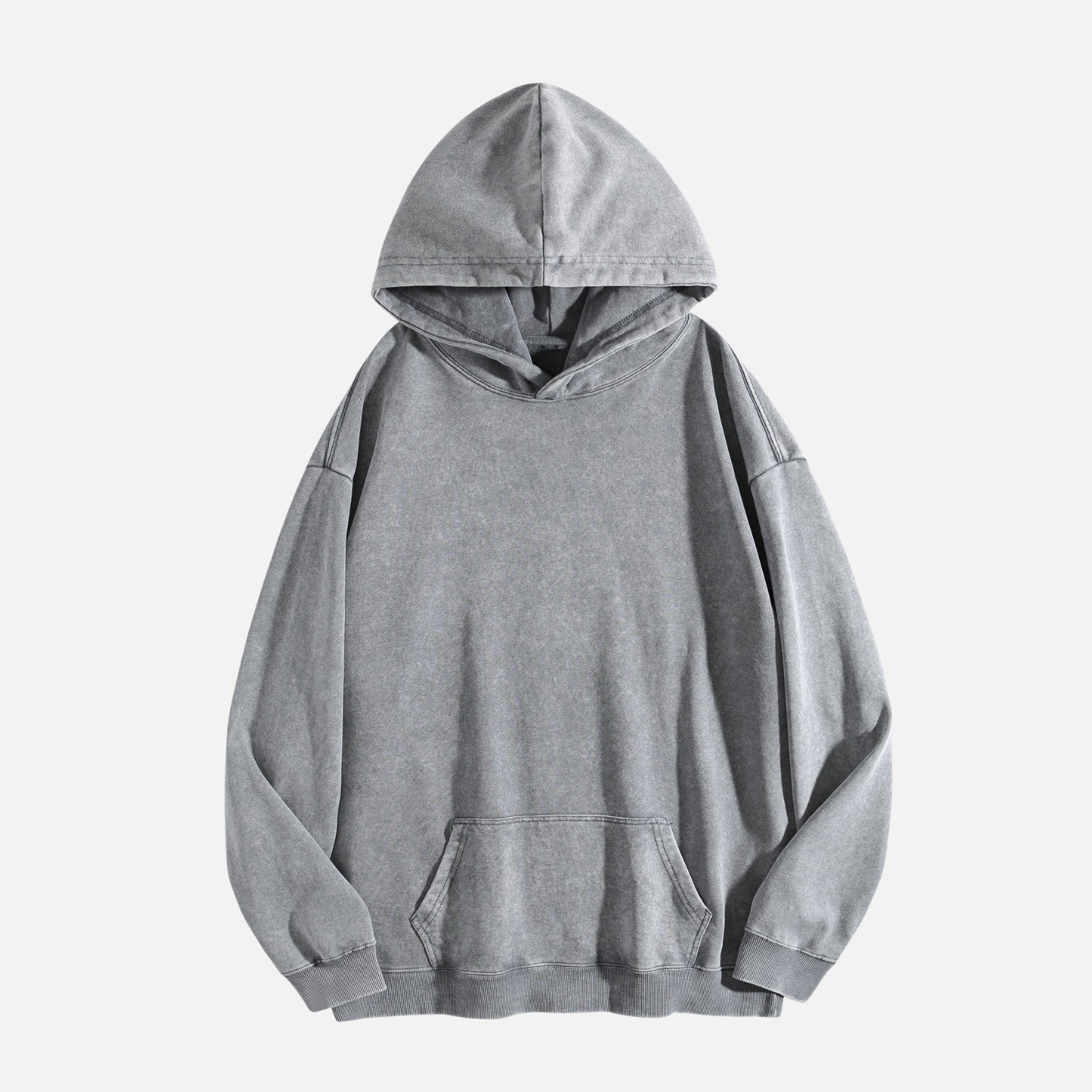 Washed Vintage Solid Color Hoodie