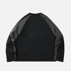 Colorblock Cotton Crewneck Sweatshirt