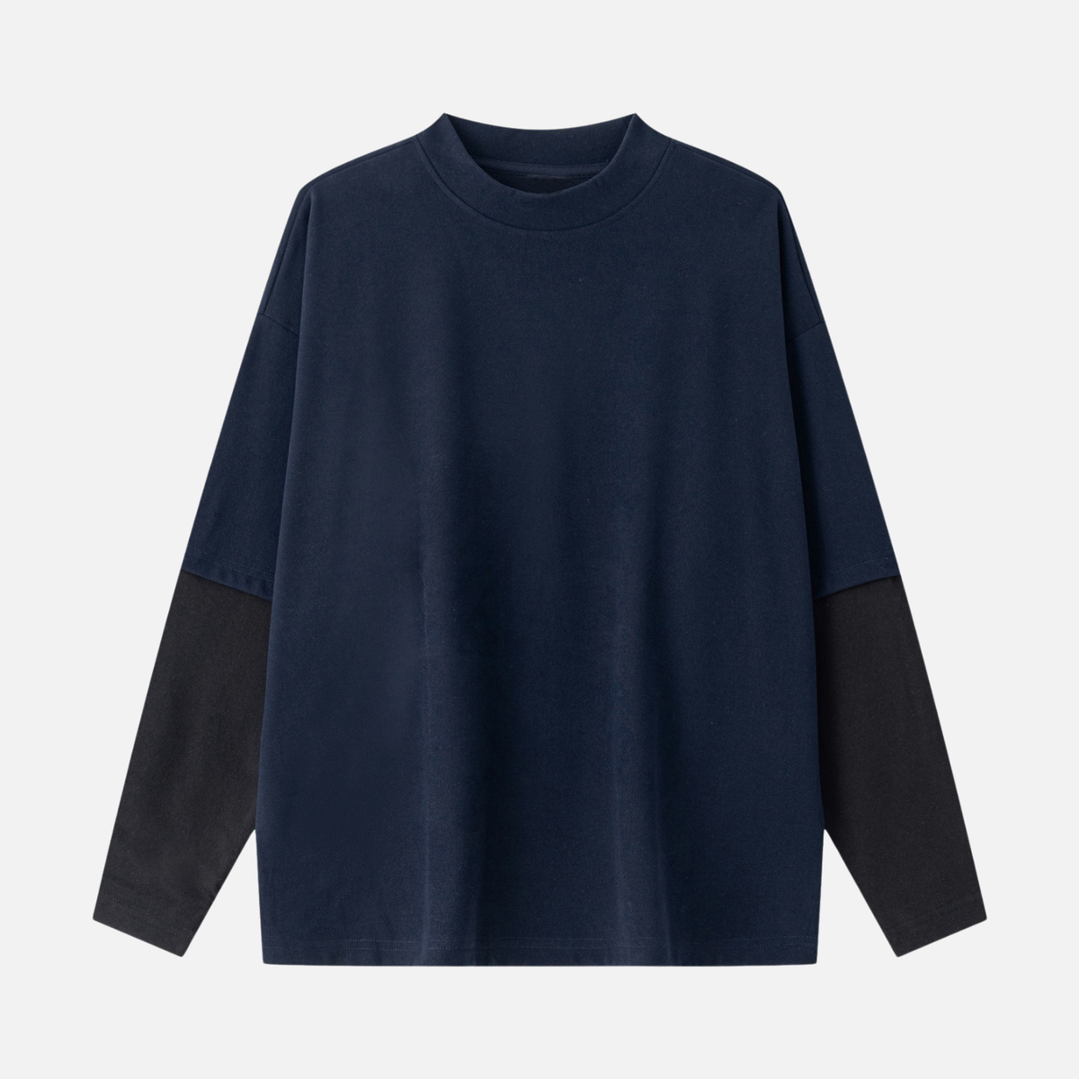 Layered Coral Fleece Long Sleeve Tee