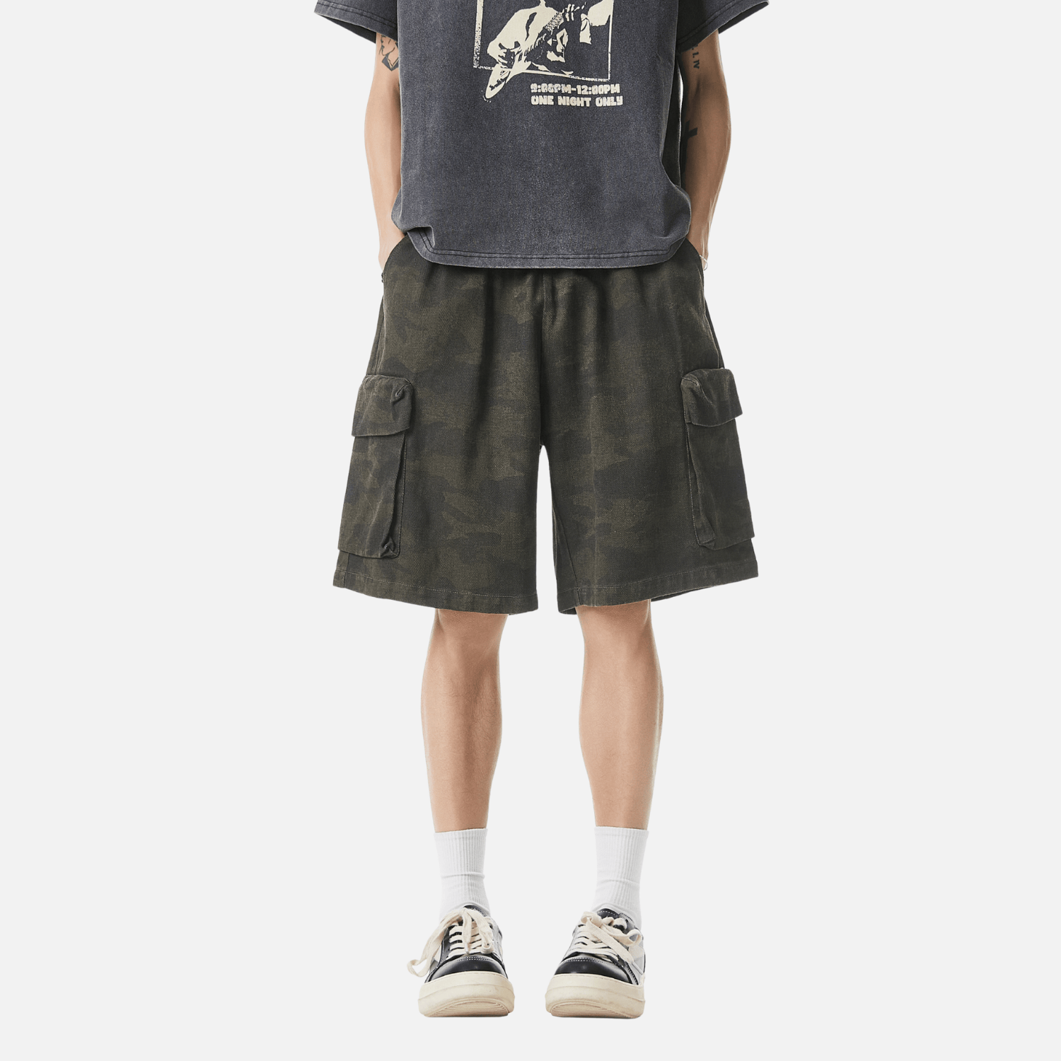 Vintage Camo Cargo Shorts