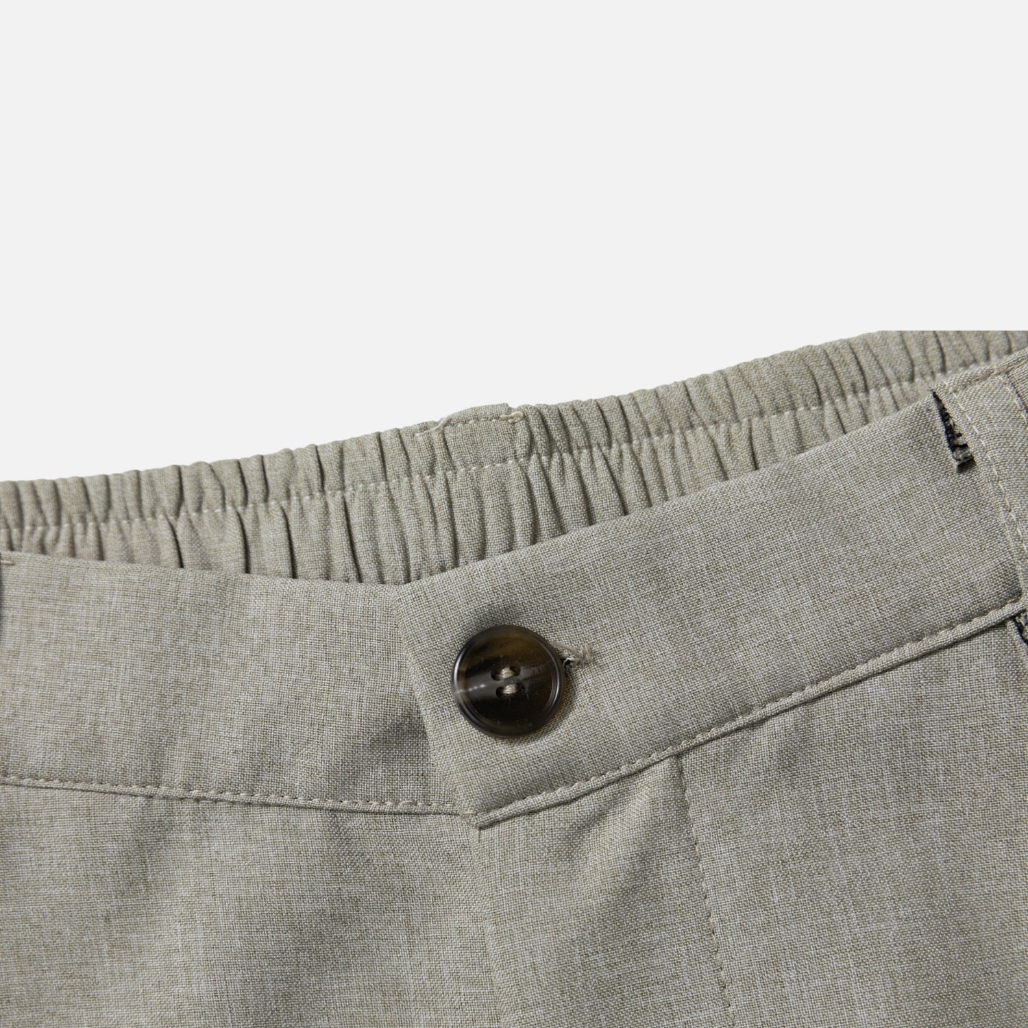 Linen-Texture Bermuda Shorts