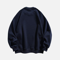 Colorblock Patchwork Crewneck Sweatshirt