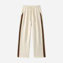 Colorblock Casual Straight-Leg Pants