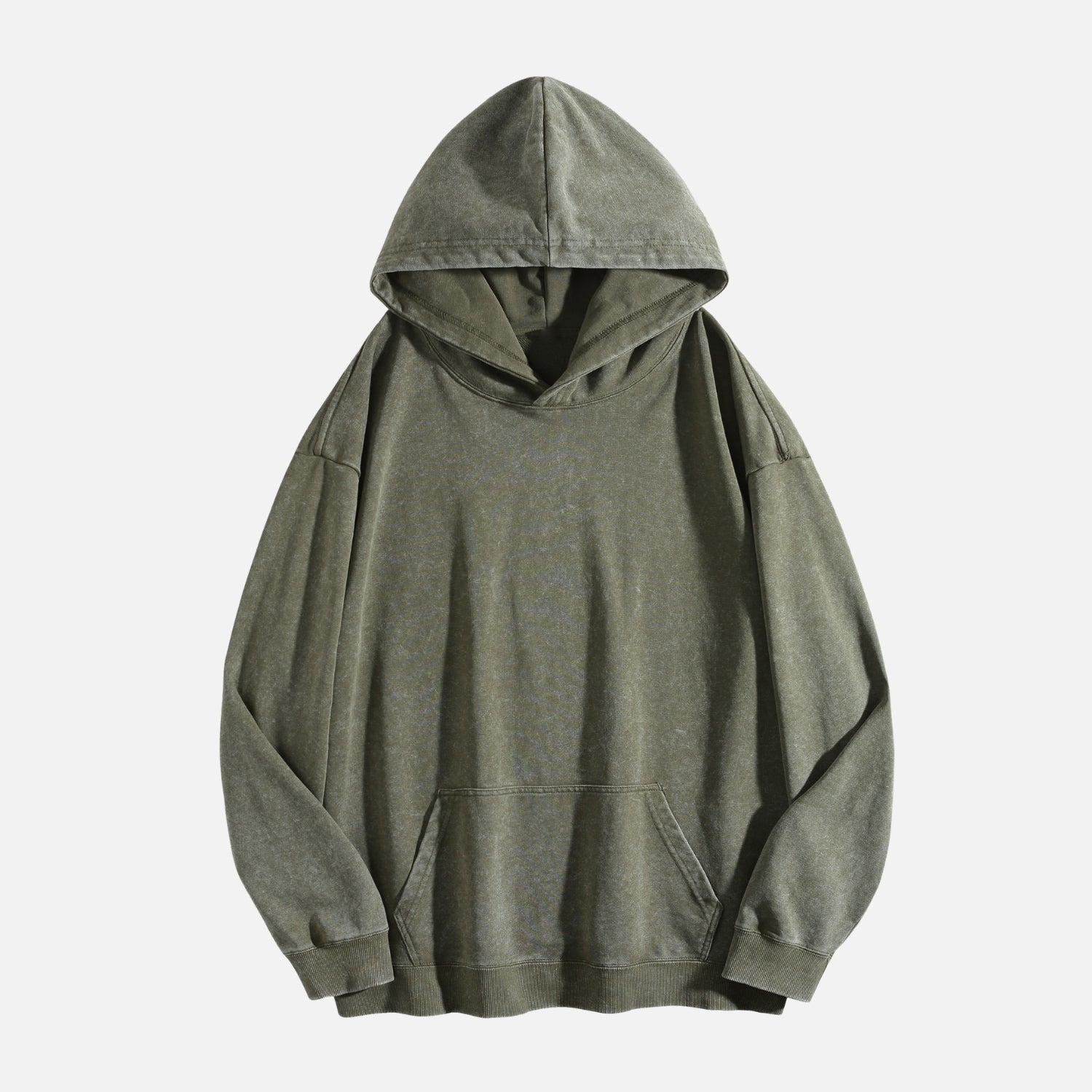 Washed Vintage Solid Color Hoodie