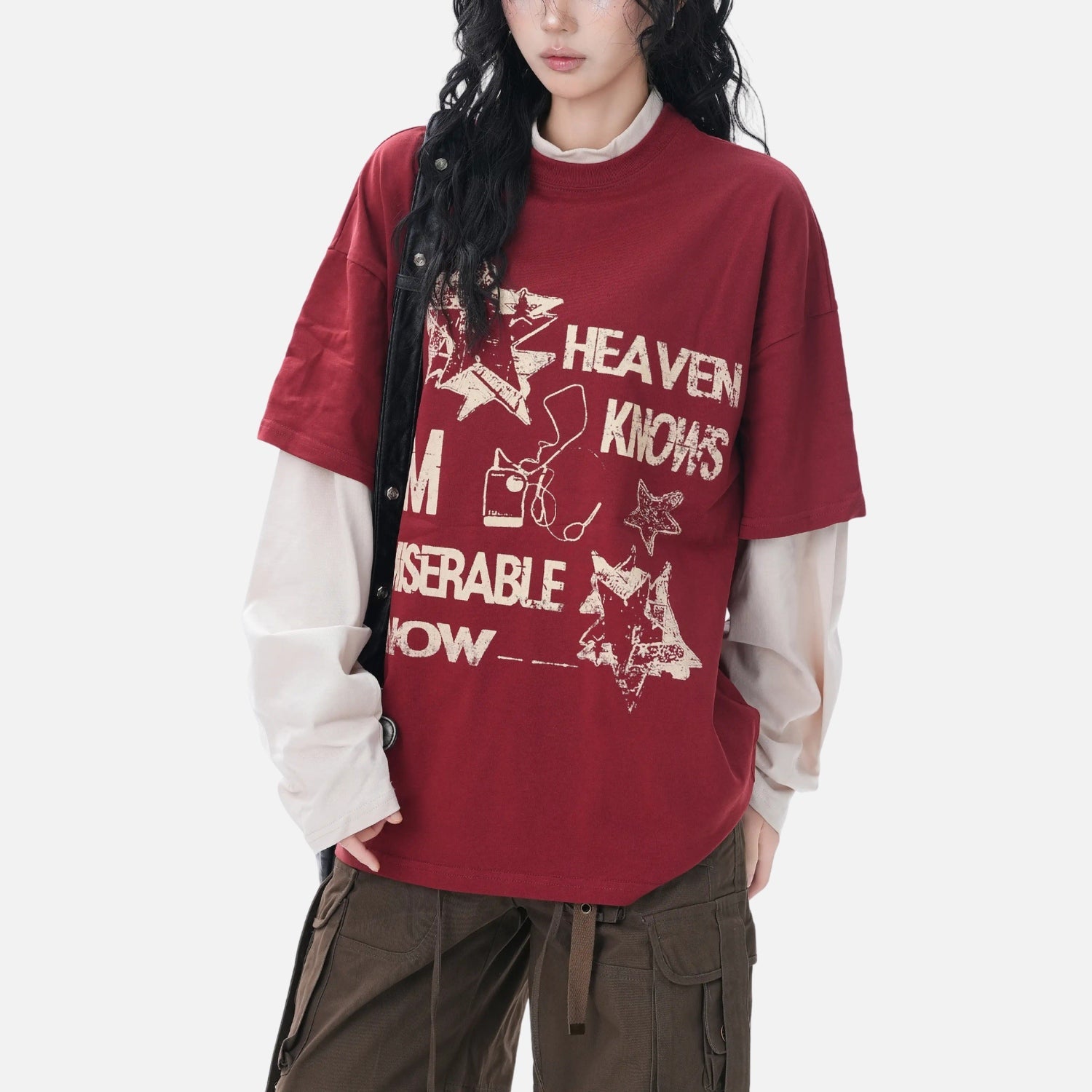 Varsity Layered Sweatshirt