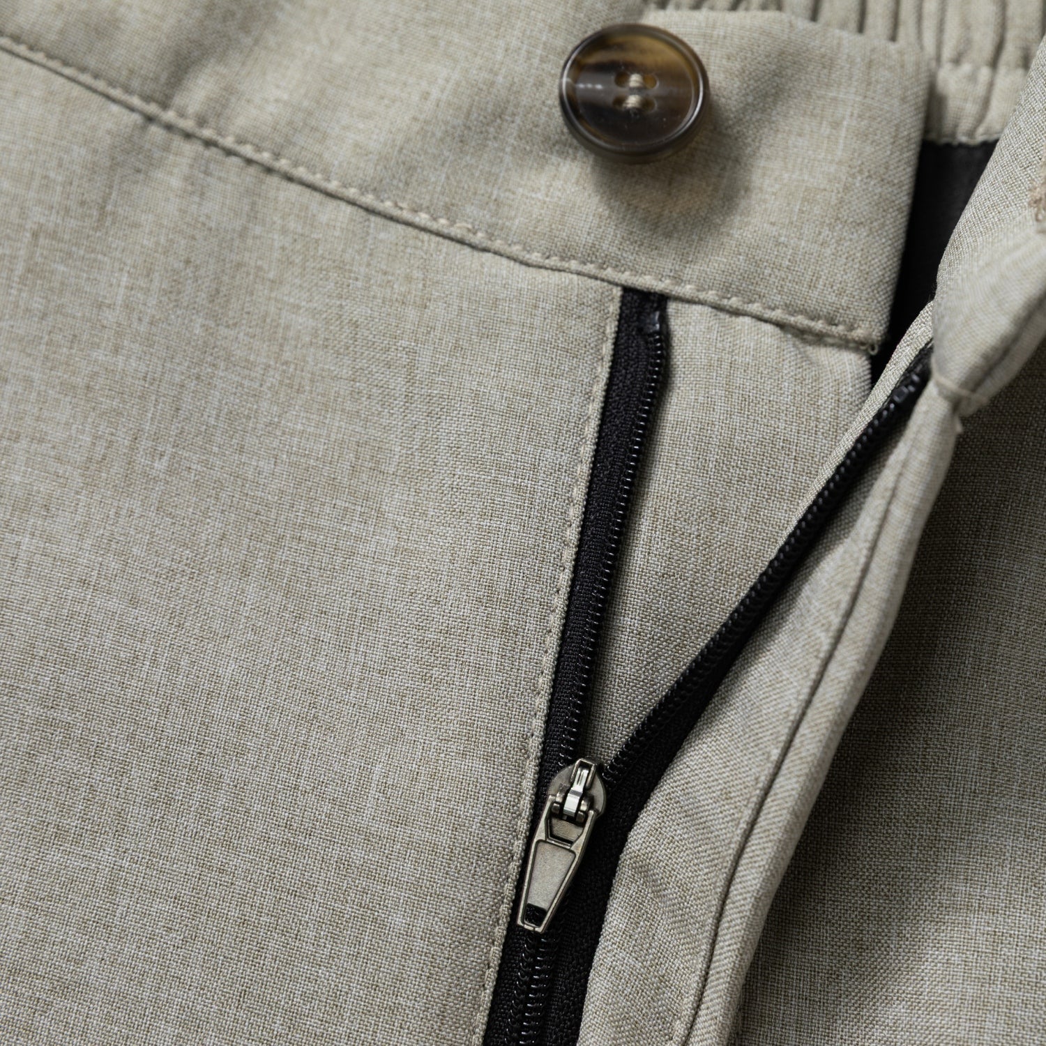 Linen-Texture Bermuda Shorts
