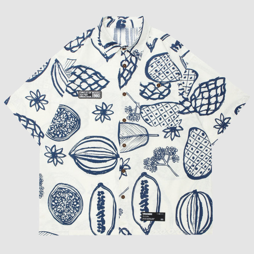 Fruit Graffiti Summer Shirt