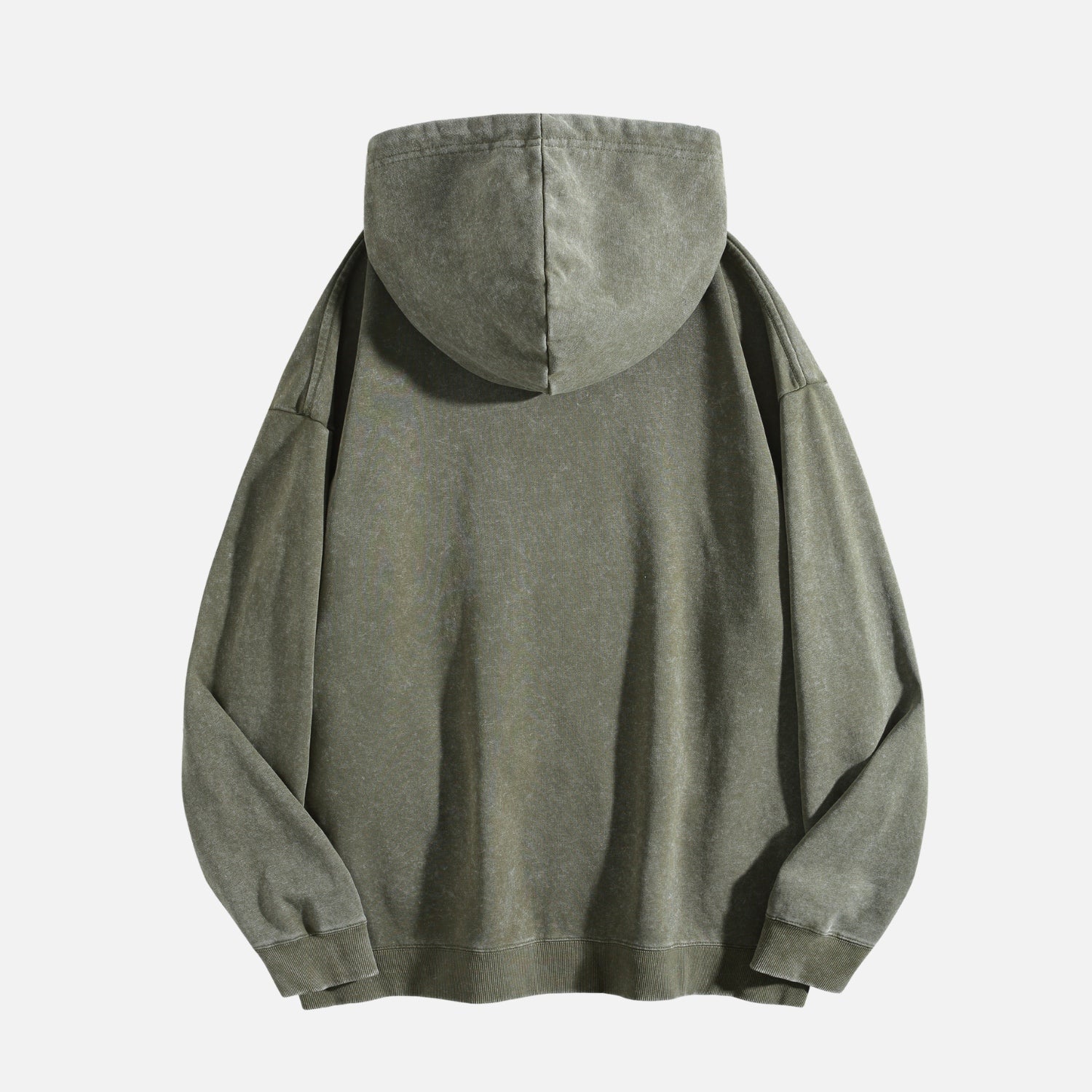 Washed Vintage Solid Color Hoodie
