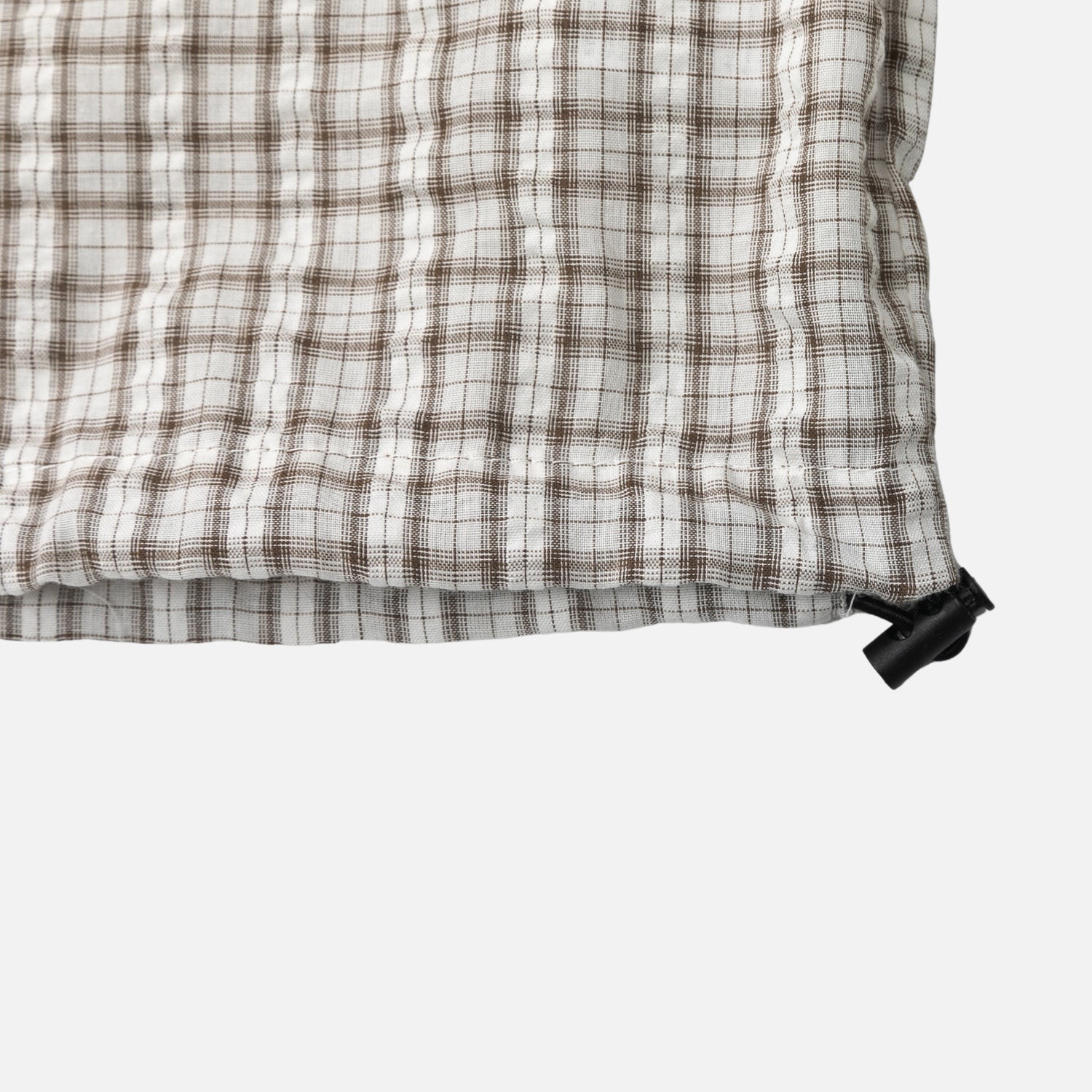 Adjustable Hem Plaid Shirt