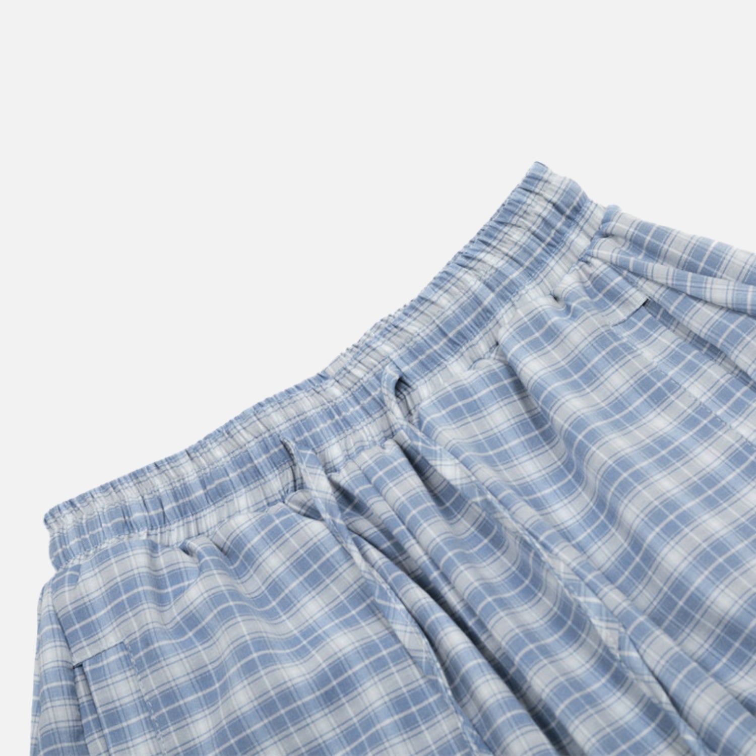 Plaid Slouchy Slant Baggy Pants