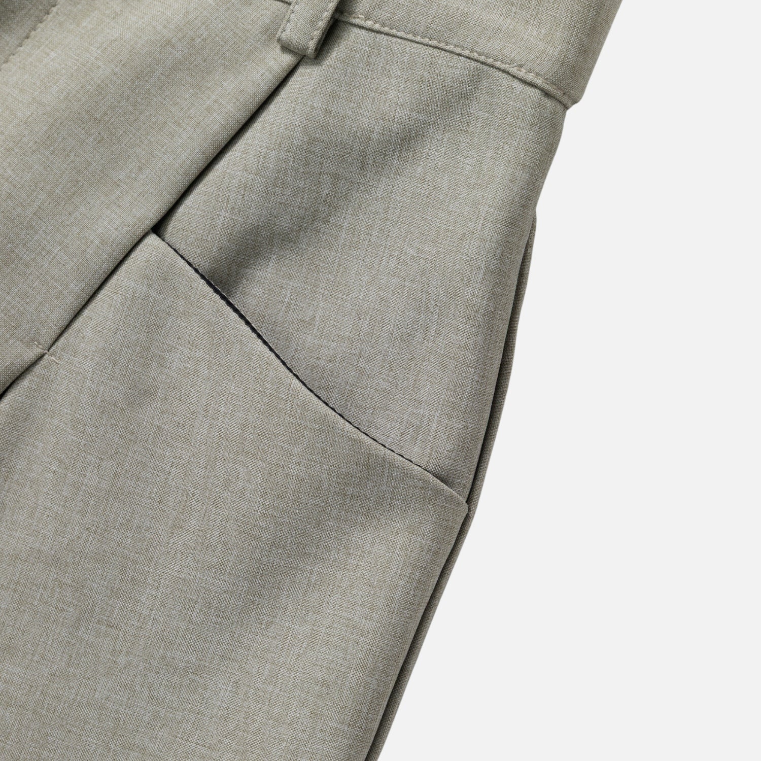 Linen-Texture Bermuda Shorts