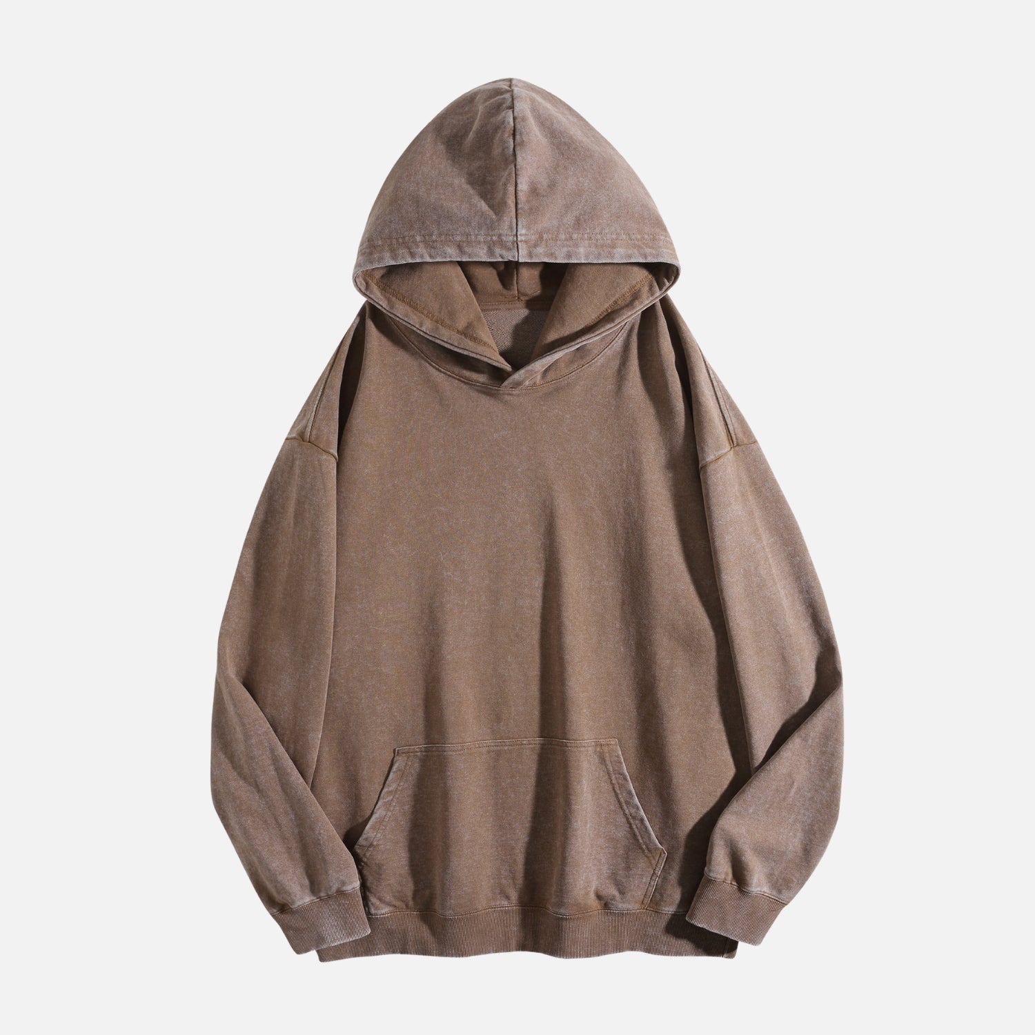 Washed Vintage Solid Color Hoodie