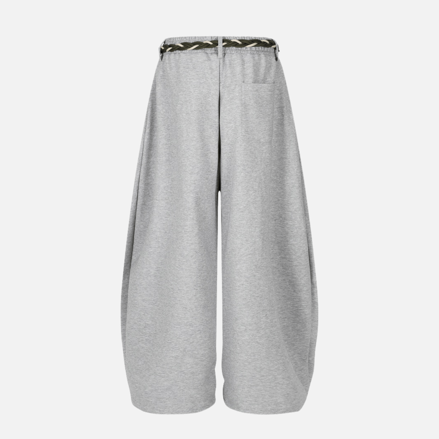 Woven Belt Baggy Pants