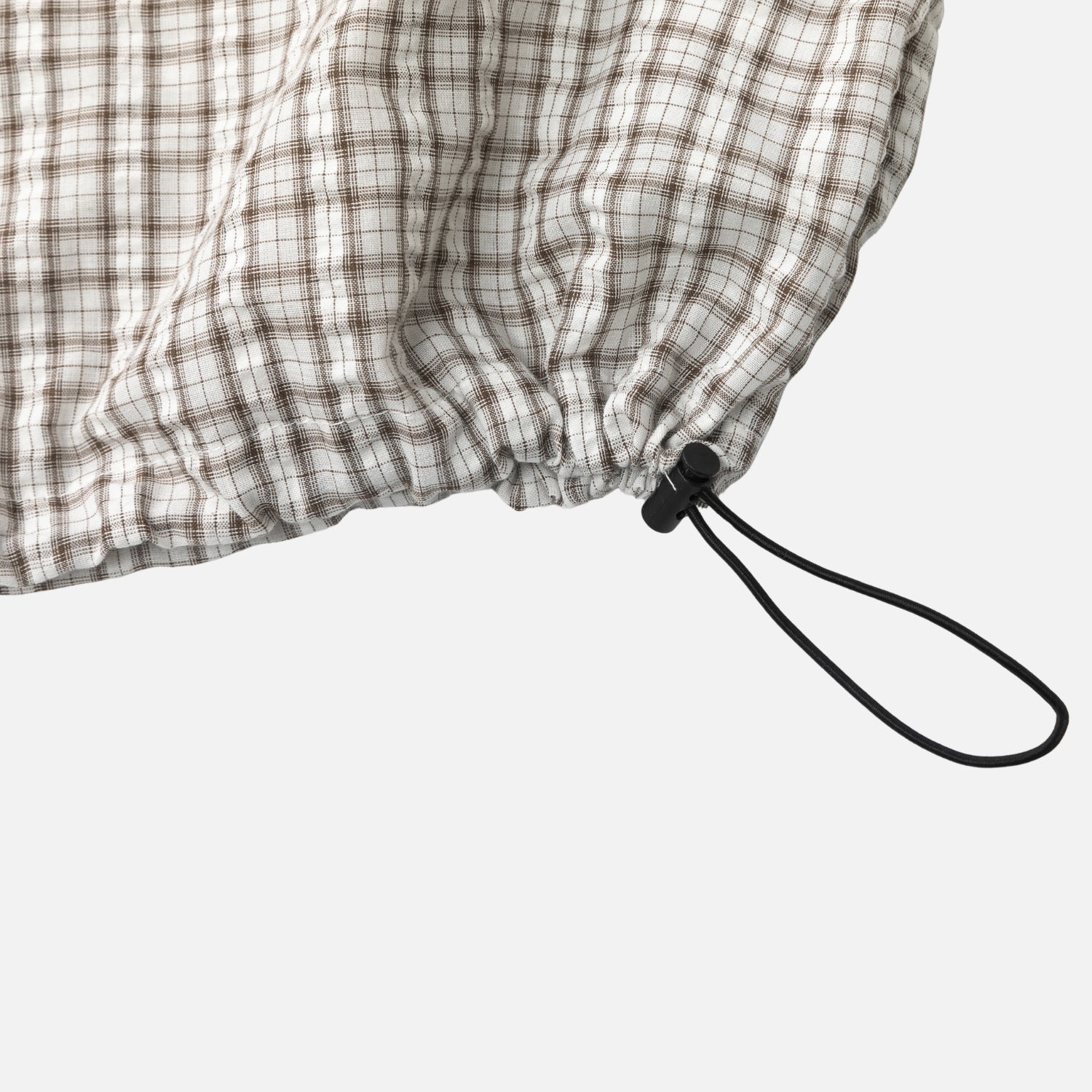 Adjustable Hem Plaid Shirt
