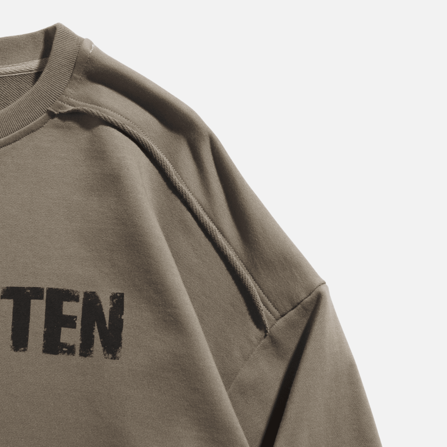 Double Letter Print Sweatshirt