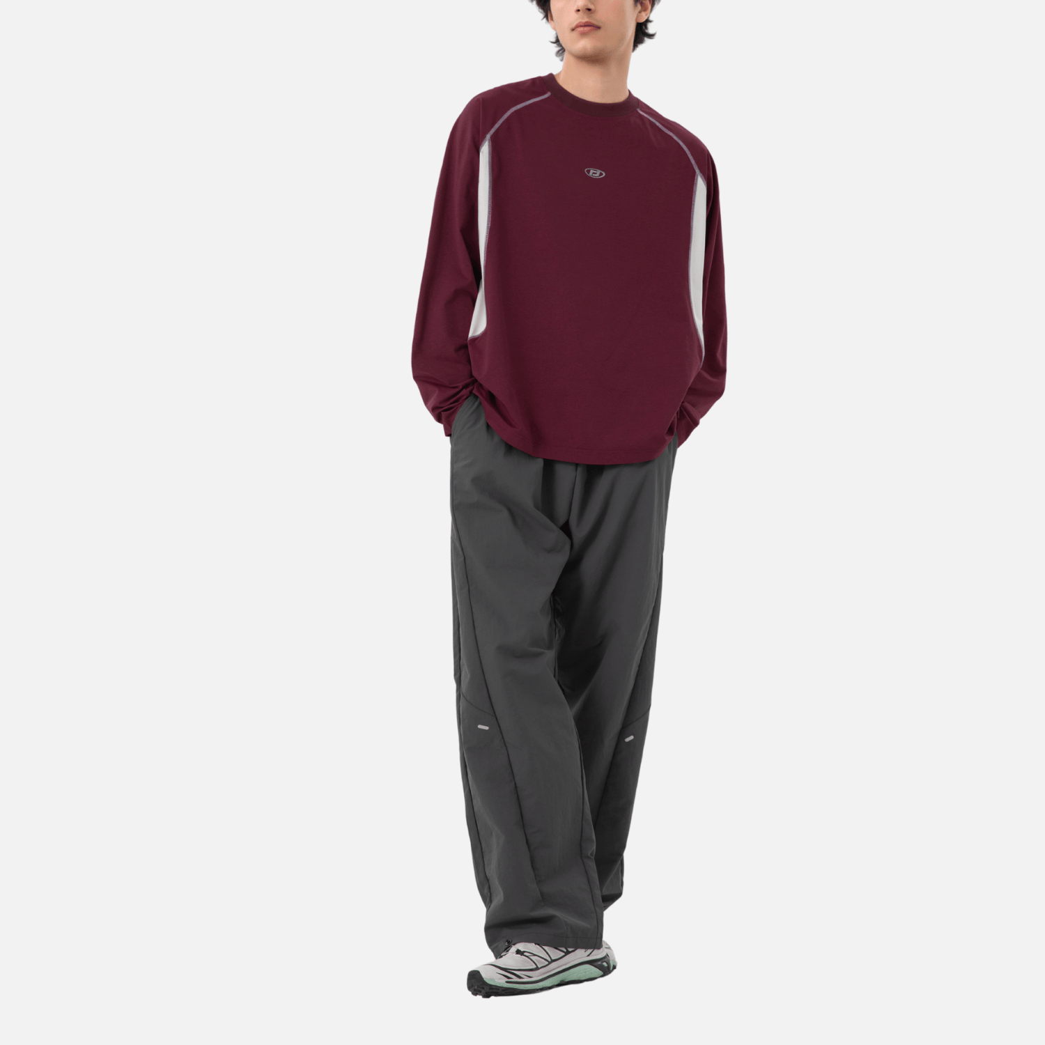 Colorblock Patchwork Long Sleeve T-Shirt