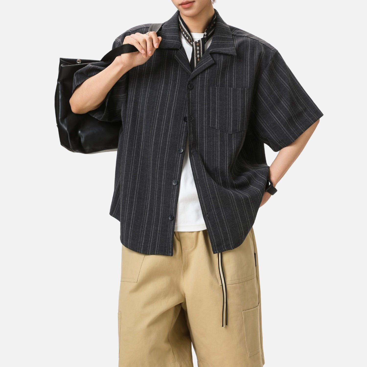 Retro Stripe Short Sleeve Shirt